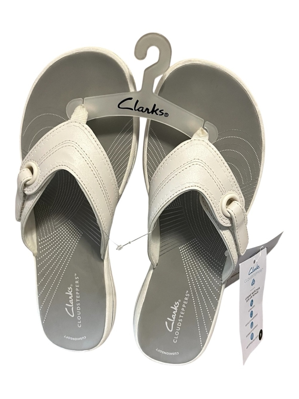 🆕 Clarks Breeze Reyna Cloudsteppers  Flip Flop Sandals